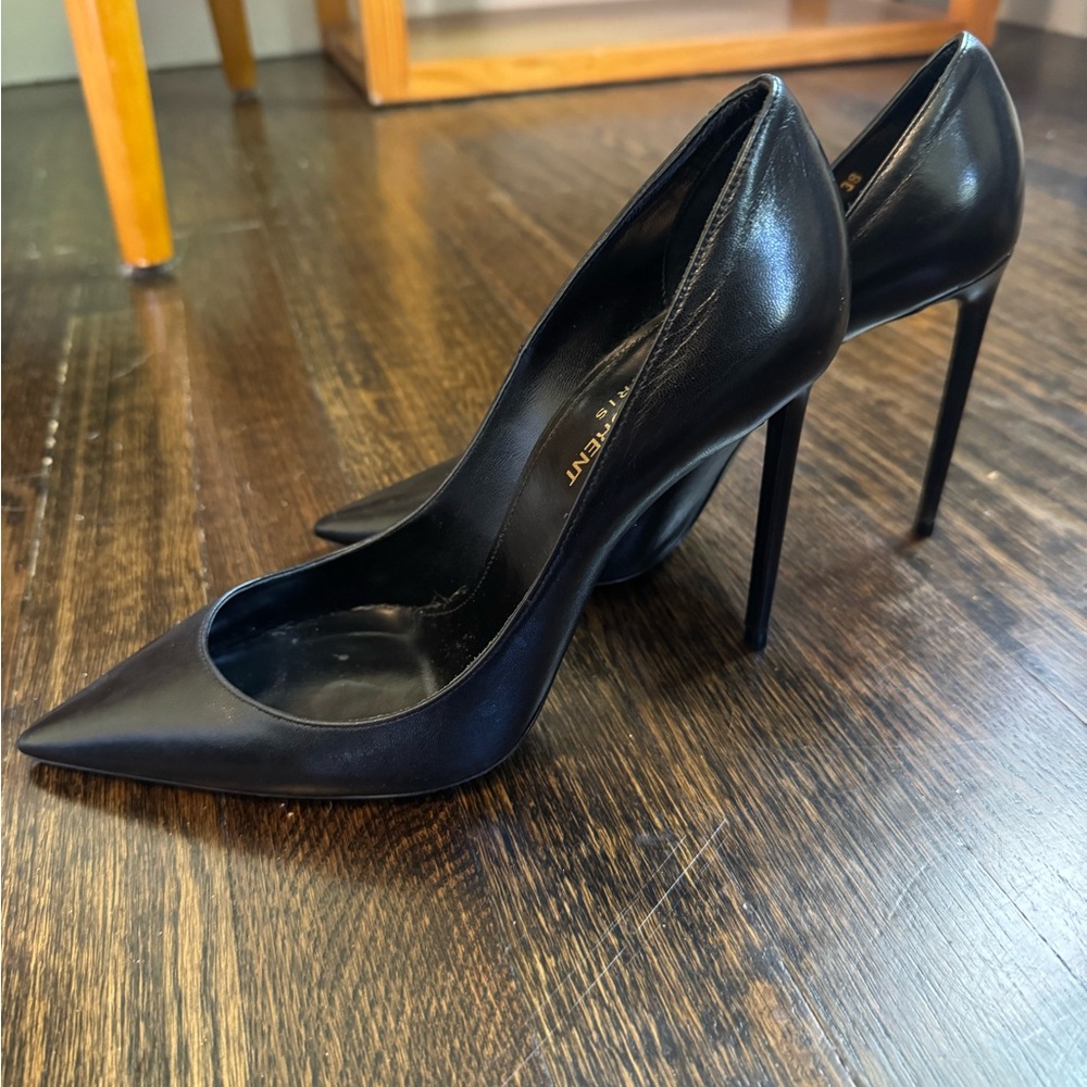 Saint Laurent Black Stiletto Heels
